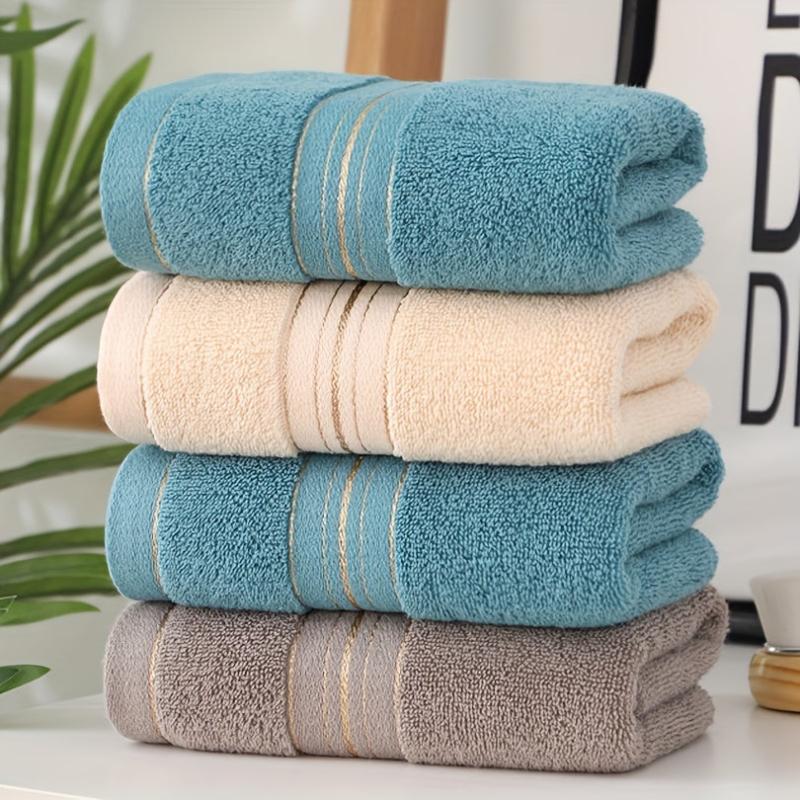 Soft Stripe Cotton Face Towel Ultra Absorbent Hand Towel 33x72cm
