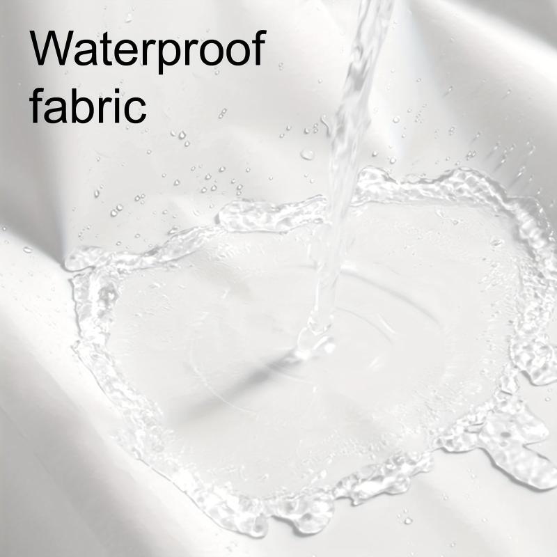 Flower Checkered Plaid Shower Curtain Waterproof Bathroom Decor Accessory
