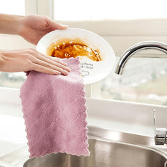 10pc Kitchen Towels & Dishcloths Set for Washing Dishes & Cooking, Random