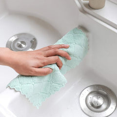 10pc Kitchen Towels & Dishcloths Set for Washing Dishes & Cooking, Random