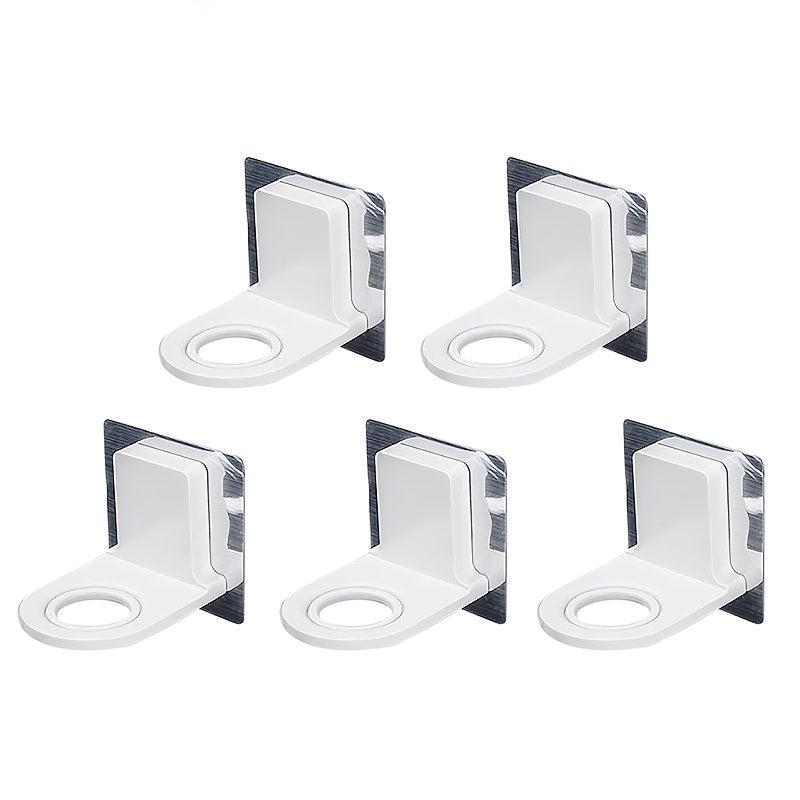 5pcs Wall Shampoo Rack Self Adhesive Shower Gel Hook Soap Holder