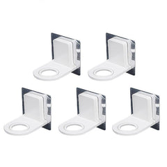 5pcs Wall Shampoo Rack Self Adhesive Shower Gel Hook Soap Holder