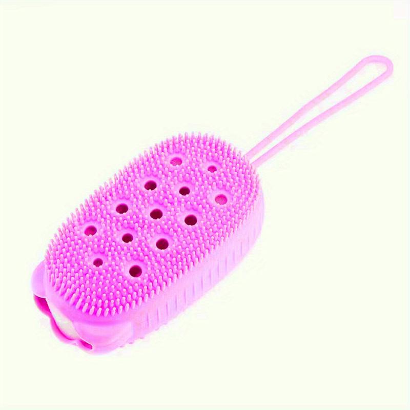 Soft Silicone Bath Brush Double Sided Body Scrubber