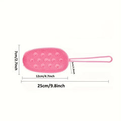 Soft Silicone Bath Brush Double Sided Body Scrubber