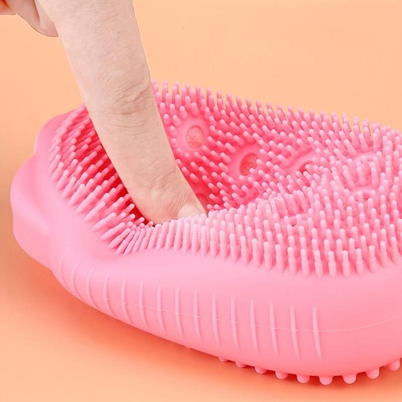 Soft Silicone Bath Brush Double Sided Body Scrubber