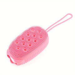 Soft Silicone Bath Brush Double Sided Body Scrubber