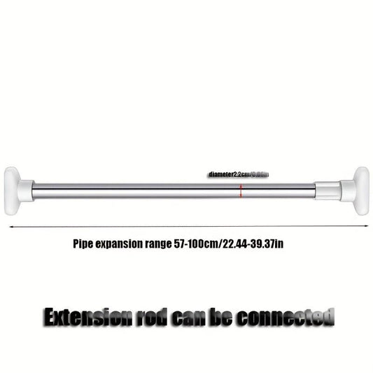 Adjustable Telescopic Stainless Steel Clothes Pole
