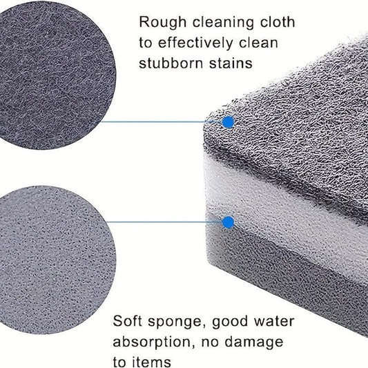 10pcs Reusable Double side Dishwashing Sponge Household Scouring Pad Non Scratch