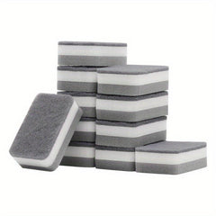 10pcs Reusable Double side Dishwashing Sponge Household Scouring Pad Non Scratch