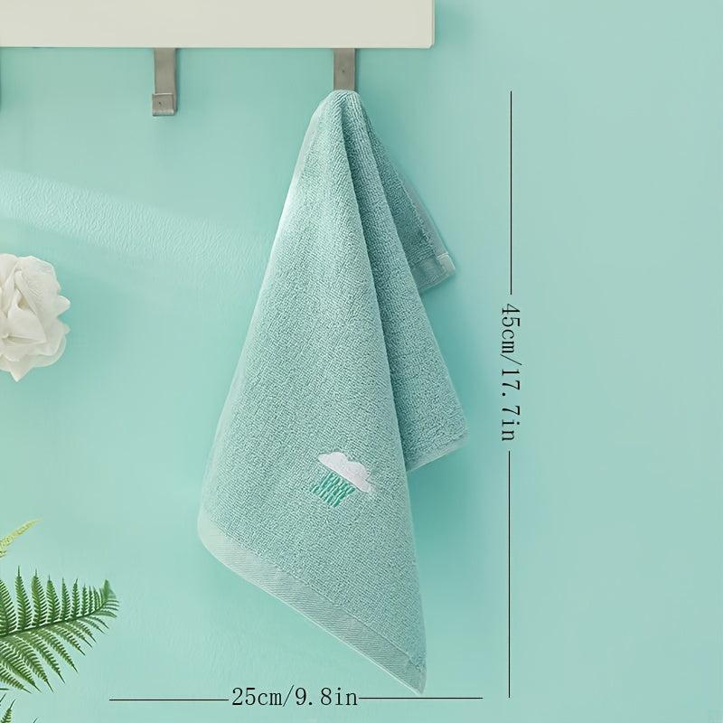 Cartoon Weather Embroidery Fingertip Towel Set