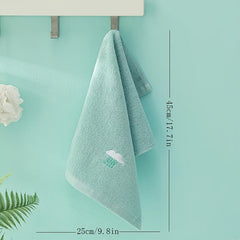 Cartoon Weather Embroidery Fingertip Towel Set