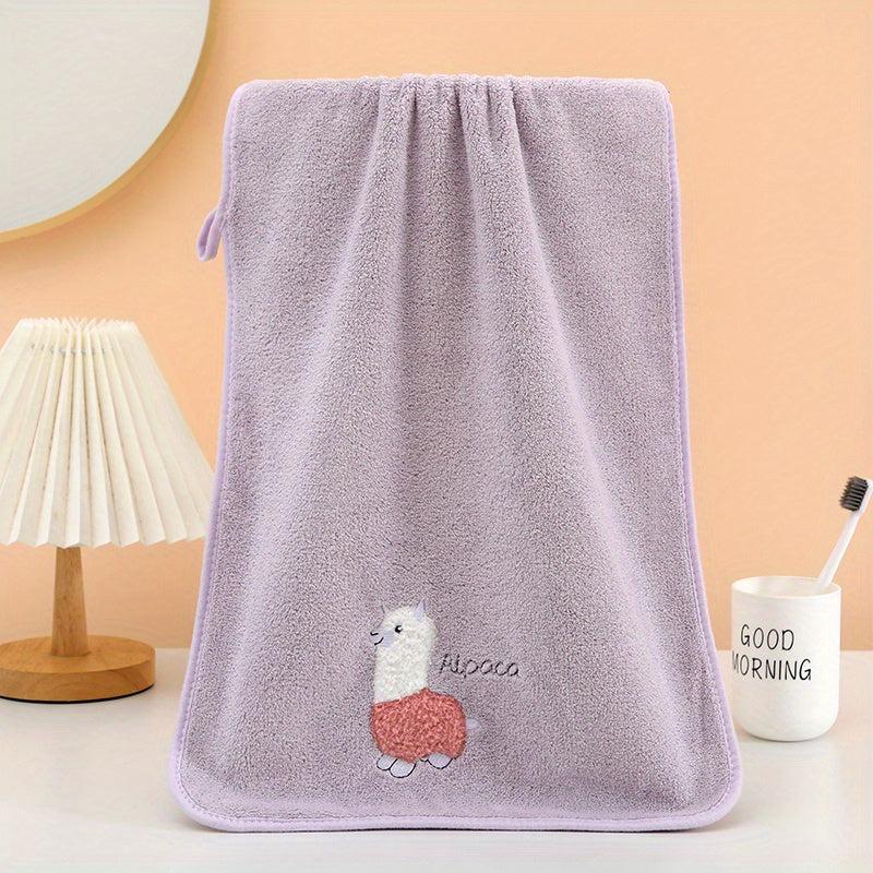 2pcs Embroidered Hand Towel Set Soft Skin-friendly Face Towel