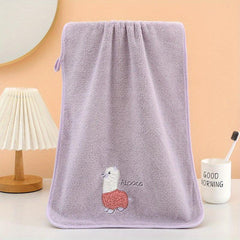 2pcs Embroidered Hand Towel Set Soft Skin-friendly Face Towel