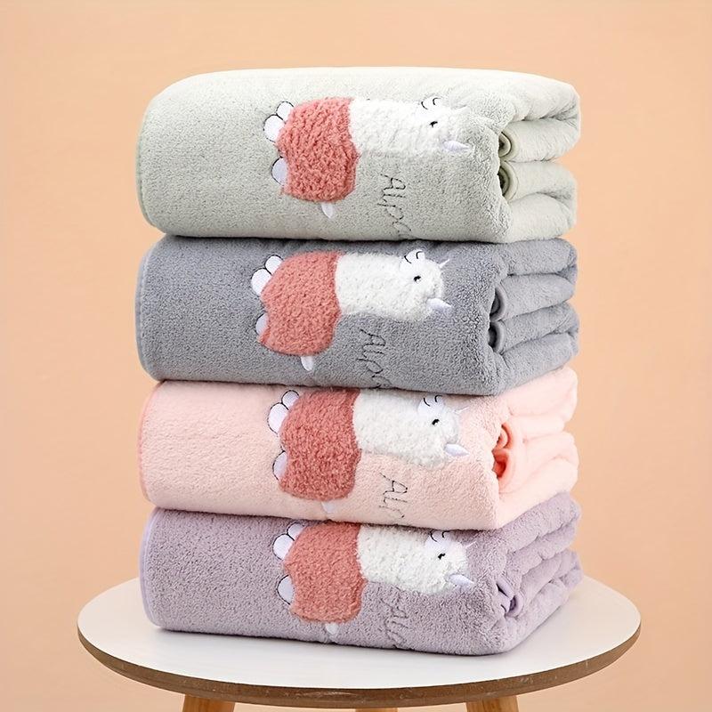 2pcs Embroidered Hand Towel Set Soft Skin-friendly Face Towel