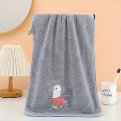 2pcs Embroidered Hand Towel Set Soft Skin-friendly Face Towel