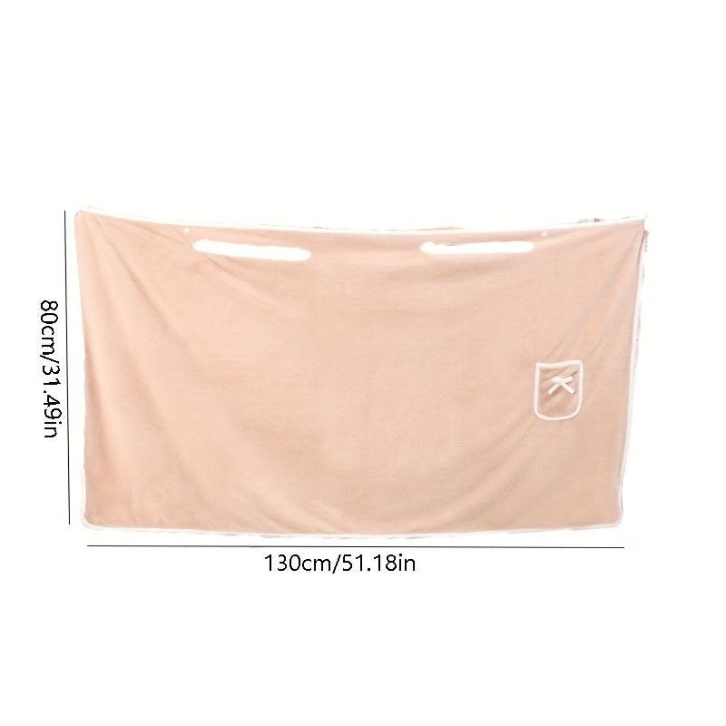 Soft Velvet Shower Skirt with Bow - Bathroom Decor & Comfortable Bath Towel