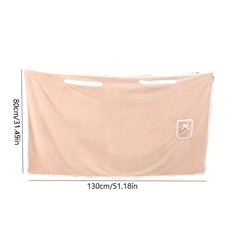 Soft Velvet Shower Skirt with Bow - Bathroom Decor & Comfortable Bath Towel