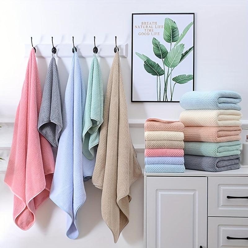 Soft Coral Fleece Pelerine Pattern Bath Towel - 70 x 140 cm
