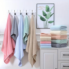 Soft Coral Fleece Pelerine Pattern Bath Towel - 70 x 140 cm