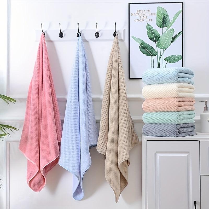 Soft Coral Fleece Pelerine Pattern Bath Towel - 70 x 140 cm