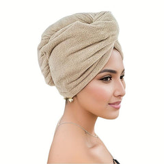 Soft Hair Drying Cap Thickened Hair Towel for Women