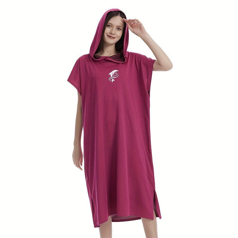 Microfiber Quick Dry Changing Robe Unisex Soft Swimming Poncho