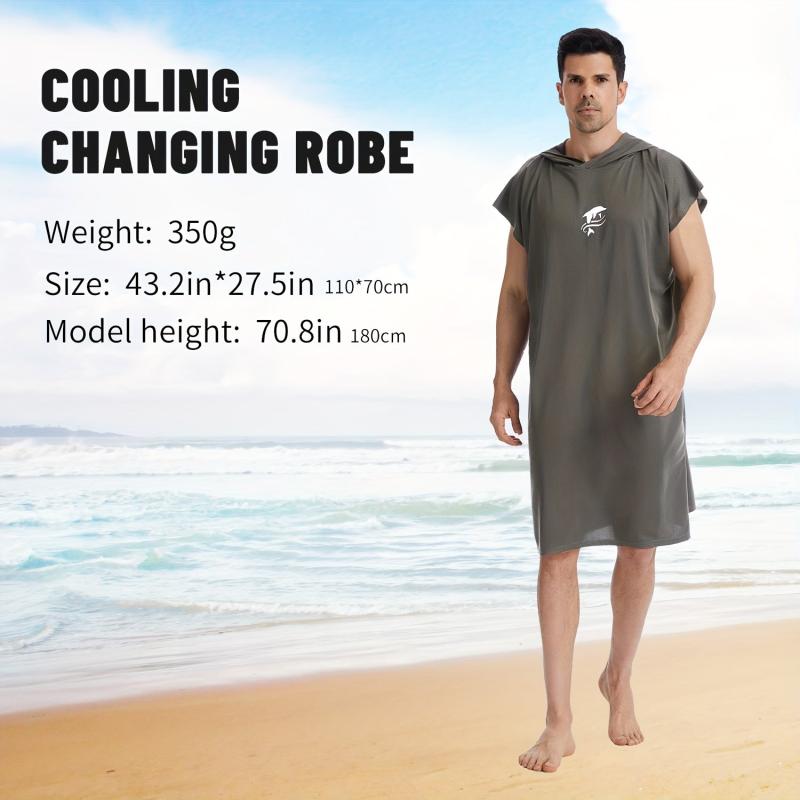 Microfiber Quick Dry Changing Robe Unisex Soft Swimming Poncho