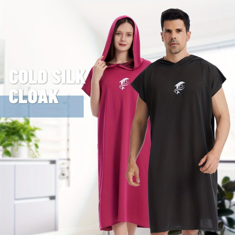 Microfiber Quick Dry Changing Robe Unisex Soft Swimming Poncho