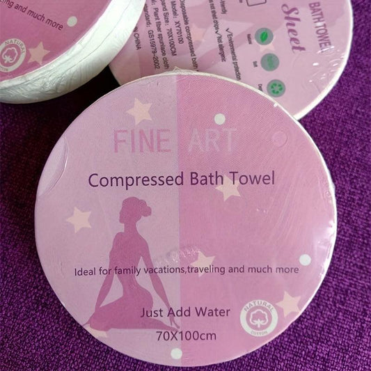 1pc Disposable Compressed Towel for Travel Hiking Camping