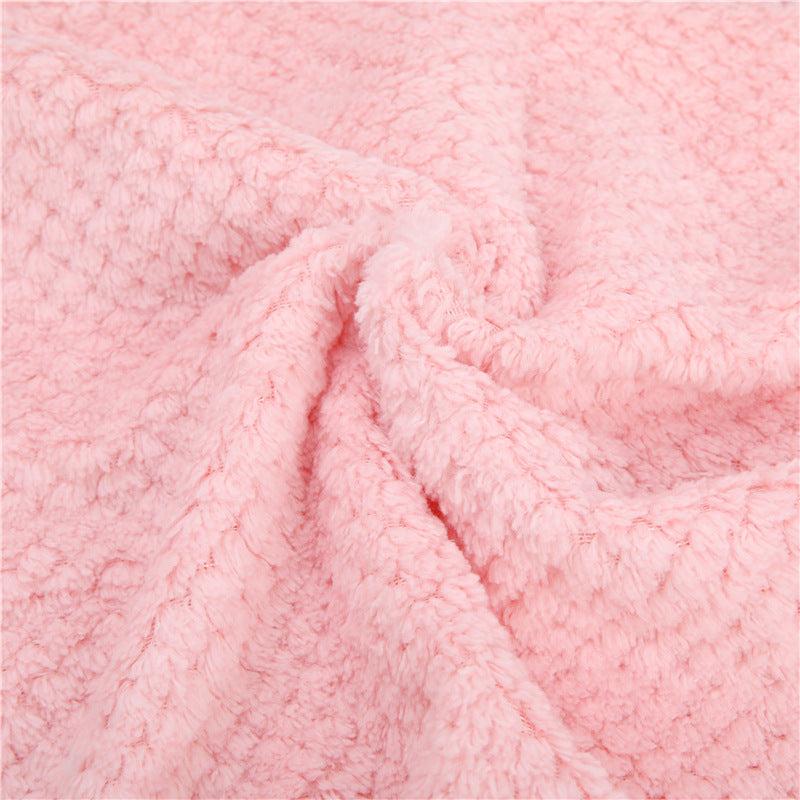 4pcs Thickened Dish Towel Hanging Hand Towels Kitchen Rag