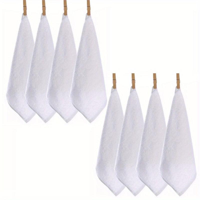 8pcs Cotton Wash Cloth 11.81 X 11.81 Inch Soft Handerchief Ultra Absorbent