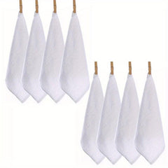 8pcs Cotton Wash Cloth 11.81 X 11.81 Inch Soft Handerchief Ultra Absorbent