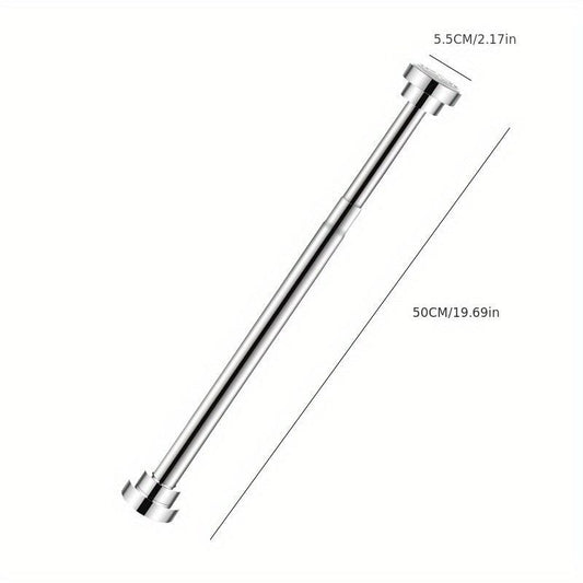 Adjustable Stainless Tension Shower Curtain Rod Bathroom Anti Slip Rod