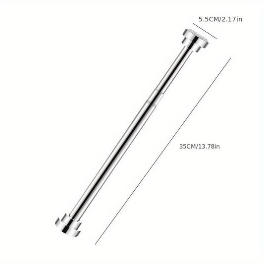 Adjustable Stainless Tension Shower Curtain Rod Bathroom Anti Slip Rod