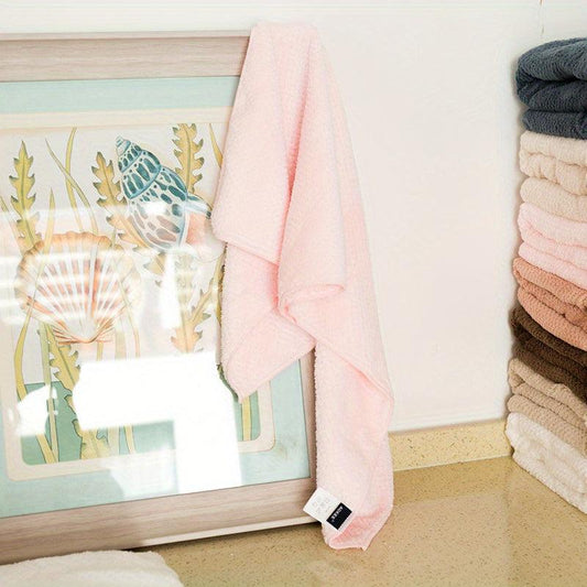 Soft Coral Fleece Hand Towel for Home Bathroom