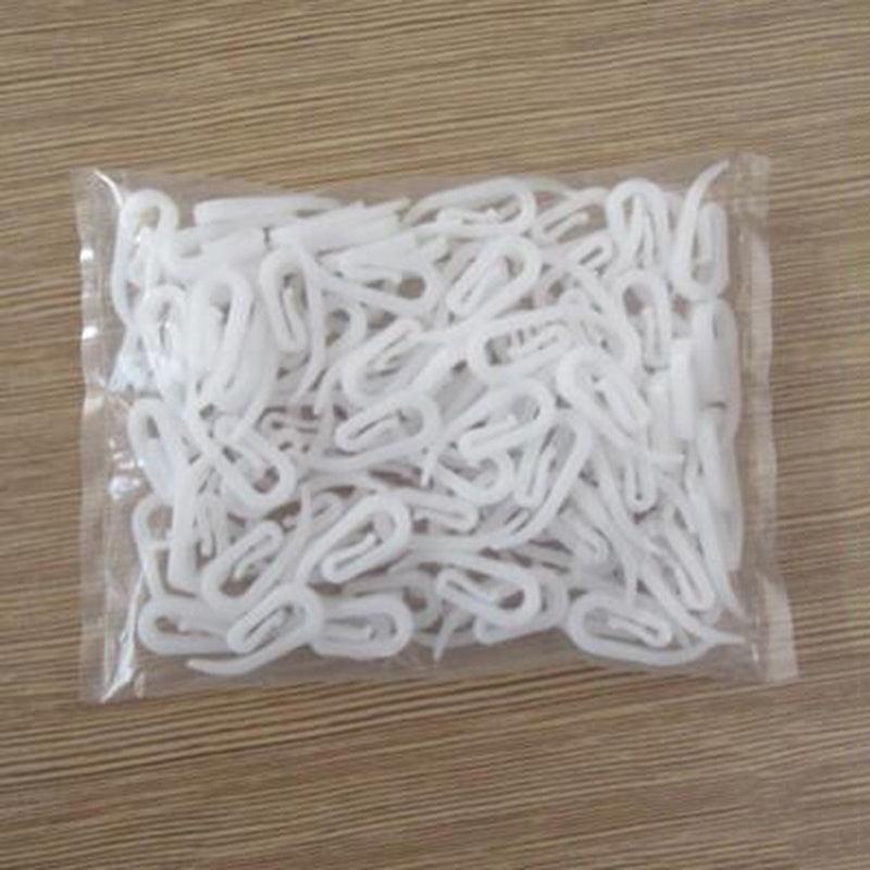 100pcs Plastic Curtain Hook Rail Track Glider Hook Drapery Hook
