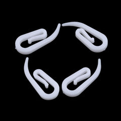 100pcs Plastic Curtain Hook Rail Track Glider Hook Drapery Hook
