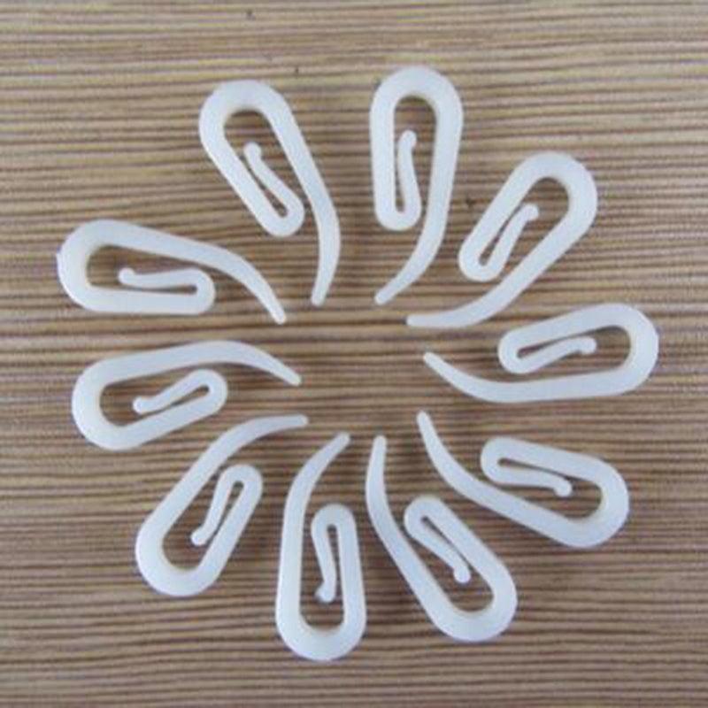 100pcs Plastic Curtain Hook Rail Track Glider Hook Drapery Hook
