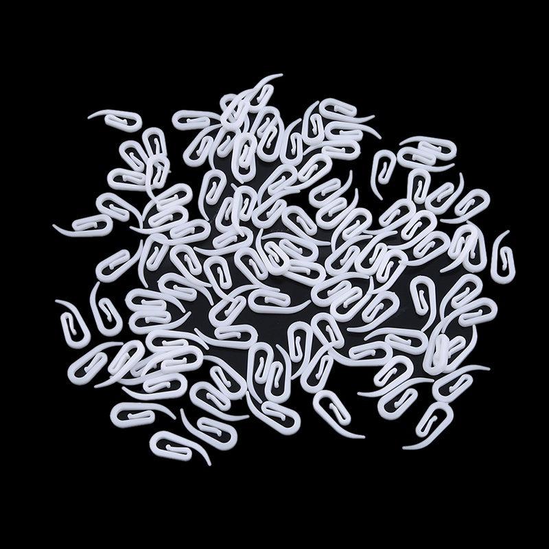 100pcs Plastic Curtain Hook Rail Track Glider Hook Drapery Hook