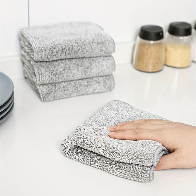 5pcs Absorbent Dishwashing Cloths Removal Cleaning Towels