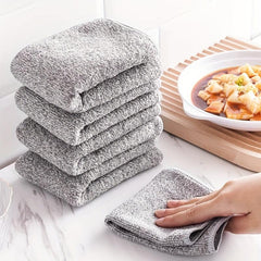 5pcs Absorbent Dishwashing Cloths Removal Cleaning Towels