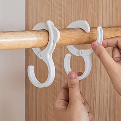 3pcs S-shaped Rack Hanging Cabinet Hook Bathroom Lock Hook