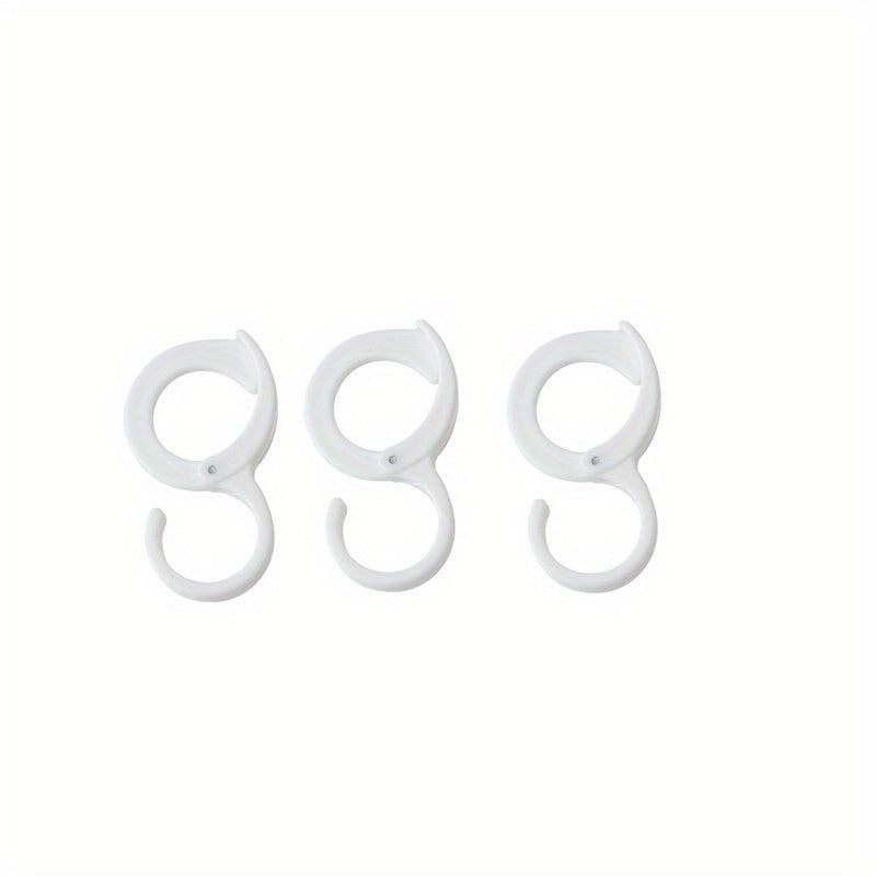 3pcs S-shaped Rack Hanging Cabinet Hook Bathroom Lock Hook
