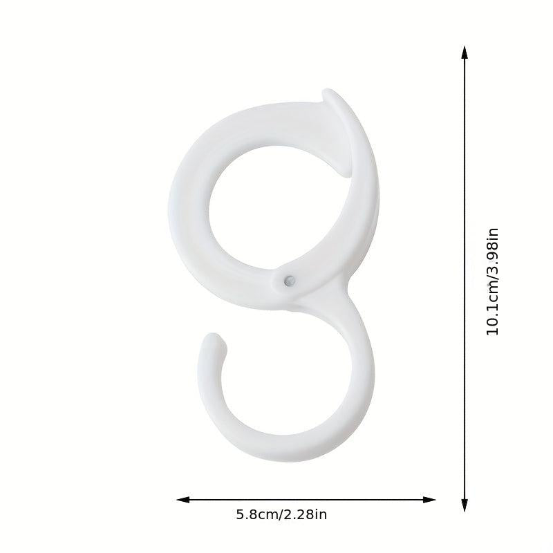 3pcs S-shaped Rack Hanging Cabinet Hook Bathroom Lock Hook