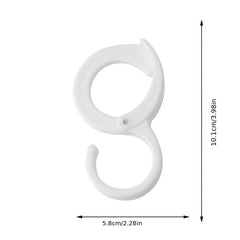 3pcs S-shaped Rack Hanging Cabinet Hook Bathroom Lock Hook