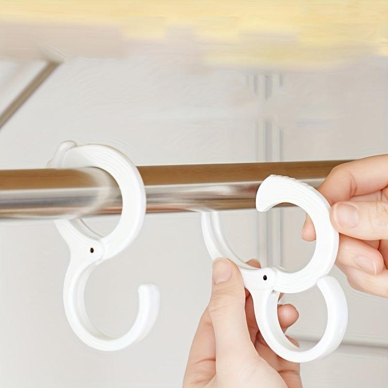 3pcs S-shaped Rack Hanging Cabinet Hook Bathroom Lock Hook
