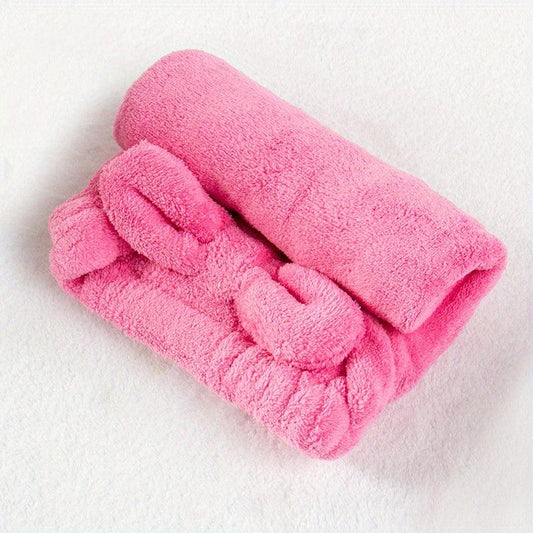 Soft Hair Drying Cap Microfiber Towel Quick drying Shower Cap