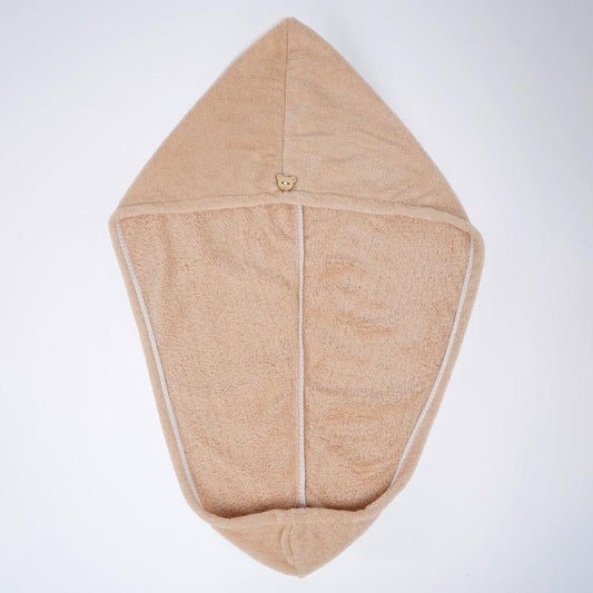 Hair Towel With Button Absorbent Hair Towel Wrap For Curly Hair Fast Drying