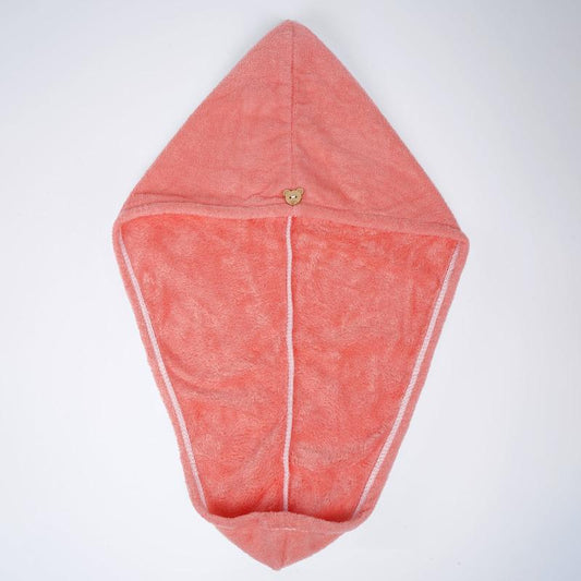 Hair Towel With Button Absorbent Hair Towel Wrap For Curly Hair Fast Drying