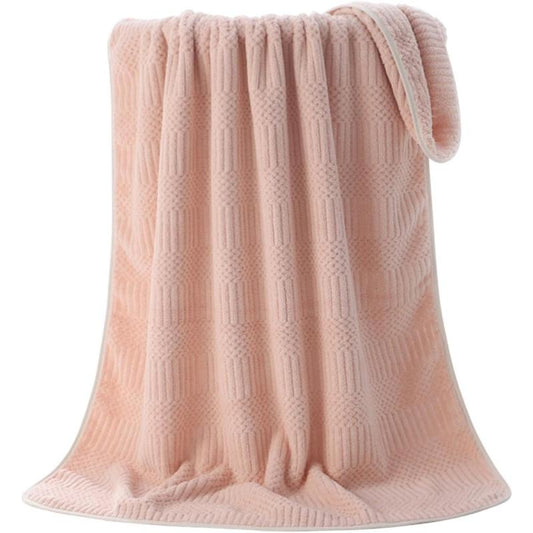 Soft Coral Fleece Bath Towel - Highly Absorbent - Home & Hotel Bathroom Supplies